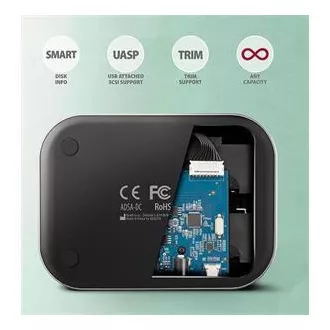 AXAGON ADSA-DC, USB-C 5Gbps - Stație de andocare duală CLONĂ pentru 2x SATA 6G 2.5"/3.5" SSD/HDD AXAGON ADSA-DC, USB-C 5Gbps - Stație de andocare duală CLONĂ pentru 2x SATA 6G 2.5"/3.5" SSD/HDD