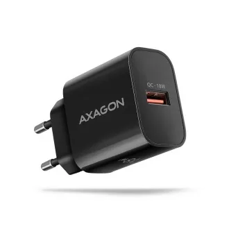 AXAGON ACU-QC18, încărcător de rețea 18W, 1x port USB-A, QC3.0/AFC/Apple, negru