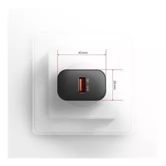 AXAGON ACU-QC18, încărcător de rețea 18W, 1x port USB-A, QC3.0/AFC/Apple, negru