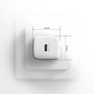 AXAGON ACU-PD20W, încărcător de rețea 20W, 1x port USB-C, PD3.0/PPS/QC4+/AFC/Apple, alb