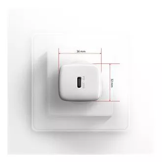 AXAGON ACU-PD20W, încărcător de rețea 20W, 1x port USB-C, PD3.0/PPS/QC4+/AFC/Apple, alb