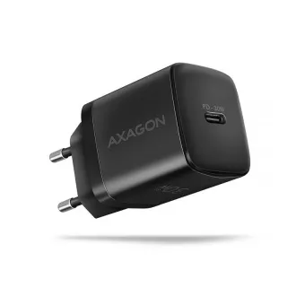 AXAGON ACU-PD30, încărcător de rețea Sil 30W, 1x port USB-C, PD3.0/PPS/QC4+/SFC/AFC/Apple, negru