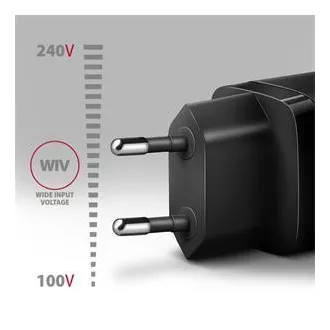 AXAGON ACU-PD30, încărcător de rețea Sil 30W, 1x port USB-C, PD3.0/PPS/QC4+/SFC/AFC/Apple, negru