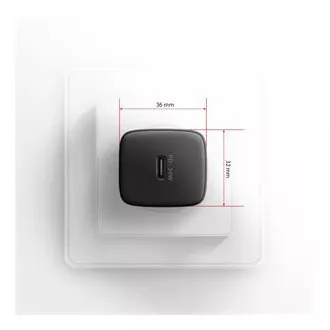 AXAGON ACU-PD30, încărcător de rețea Sil 30W, 1x port USB-C, PD3.0/PPS/QC4+/SFC/AFC/Apple, negru