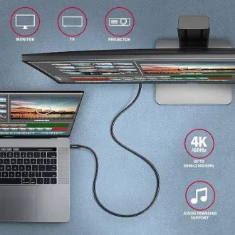 AXAGON BUCM32-CM05AB, cablu SPEED+ USB-C <-> USB-C, 0.5m, USB 20Gbps, PD 100W 5A, 4K HD, ALU, împletit, negru AXAGON BUCM32-CM05AB, cablu SPEED+ USB-C <-> USB-C, 0.5m, USB 20Gbps, PD 100W 5A, 4K HD, ALU, împletit, negru