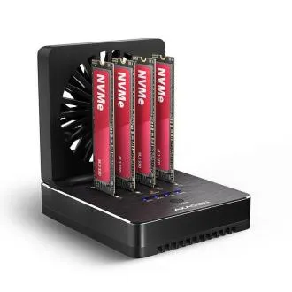 AXAGON ADSA-M2C44, stație de andocare USB4 pentru 4× SSD-uri M.2 NVMe cu funcție de clonare AXAGON ADSA-M2C44, stație de andocare USB4 pentru 4× SSD-uri M.2 NVMe cu funcție de clonare