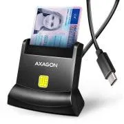 AXAGON CRE-SM4NC, cititor de carduri USB-C pentru carduri inteligente (eObčanka), independent, cablu 1,2 m