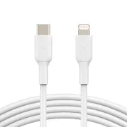 Cablu Belkin BOOST CHARGE™ Lightning/USB-C, 2 m, alb