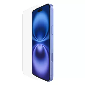 Sticlă de protecție antimicrobiană Belkin SCREENFORCE™ Invisiglass pentru iPhone 16 Plus / 15 Plus / 14 Pro Max