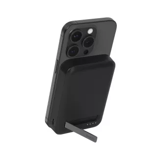 Power Bank magnetic fără fir Belkin BOOST CHARGE™ Qi2 cu suport, 8000 mAh, 15 W, negru