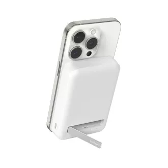 Belkin BOOST CHARGE™ Qi2 Power Bank magnetic cu suport, 10000mAh, 15W, alb