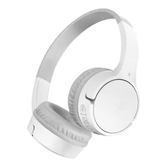 Belkin SOUNDFORM™ Mini - Căști wireless supraauriculare pentru copii - căști wireless pentru copii, albe - VERSIUNE NOUĂ