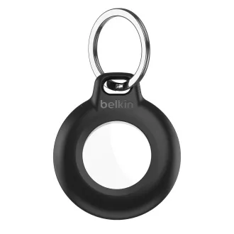 Husă Belkin AirTag Secure cu breloc impermeabil - Neagră