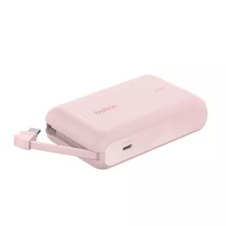Baterie externă Belkin BOOST CHARGE™ USB-C Power Delivery cu cablu USB-C integrat, 10000mAh, 20W, roz Baterie externă Belkin BOOST CHARGE™ USB-C Power Delivery cu cablu USB-C integrat, 10000mAh, 20W, roz