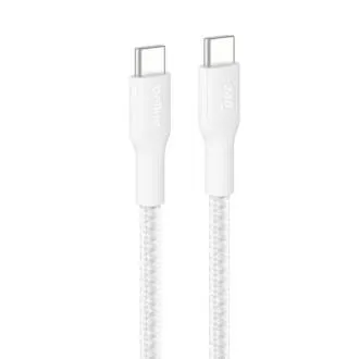 Cablu Belkin BOOST CHARGE PRO USB-C/USB-C 240W, 3m, alb - durabil Cablu Belkin BOOST CHARGE PRO USB-C/USB-C 240W, 3m, alb - durabil