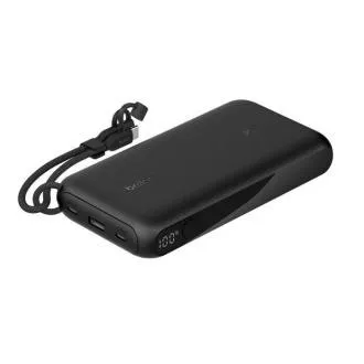 Acumulator extern Belkin BOOST CHARGE USB-C Power Delivery cu afișaj, 20000mAh, 20W, negru Acumulator extern Belkin BOOST CHARGE USB-C Power Delivery cu afișaj, 20000mAh, 20W, negru