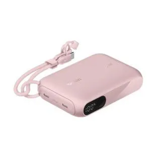 Acumulator extern Belkin BOOST CHARGE USB-C Power Delivery cu afișaj, 10000mAh, 20W, roz Acumulator extern Belkin BOOST CHARGE USB-C Power Delivery cu afișaj, 10000mAh, 20W, roz