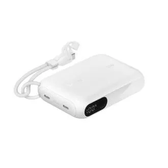 Acumulator extern Belkin BOOST CHARGE USB-C Power Delivery cu afișaj, 10000mAh, 20W, alb Acumulator extern Belkin BOOST CHARGE USB-C Power Delivery cu afișaj, 10000mAh, 20W, alb