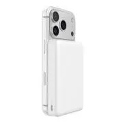 Acumulator extern wireless magnetic Belkin BOOST CHARGE Qi2, 10000mAh, subțire, alb