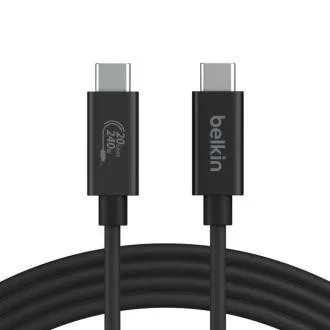 Cablu Belkin CONNECT USB4 240 W, 20 Gb/s, 2 m Cablu Belkin CONNECT USB4 240 W, 20 Gb/s, 2 m