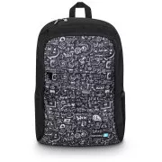 Rucsac CONNECT IT Doodle, 15.6", 5 buzunare, husă de ploaie, NEGRU