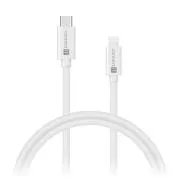 Cablu CONNECT IT Wirez USB-C -> Lightning, 27 W, 1 m, ALB