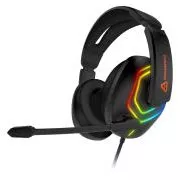 Căști pentru gaming CONNECT IT BIOHAZARD cu microfon, un singur muf+USB, adaptor 2x mufă, NEGRU