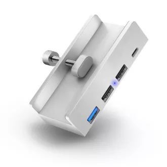 CONNECT IT USB DeskHub 4 în 1 pe masă, SILVER
