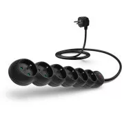 Cablu prelungitor CONNECT IT 230 V, 6 prize, 5 m, cu comutator (negru)