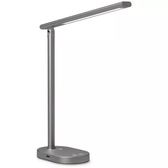 Lampă LED de masă CONNECT IT SHINE, ieșire USB, GRI Lampă LED de masă CONNECT IT SHINE, ieșire USB, GRI