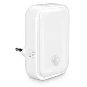 Lampă de noapte CONNECT IT SPARKLE 1 SENSOR cu senzor de mișcare, 3 niveluri de iluminare, ALB