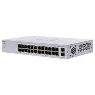 Cisco CBS110 GE negestionat cu 24 de porturi, 2x1G SFP partajat - REFRESH