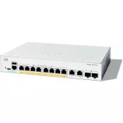 Comutator Cisco Catalyst C1200-8P-E-2G (8xGbE, 2xGbE/SFP combo, 8xPoE+, 67W, fără ventilator) - REFRESH