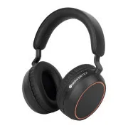 Căști C-TECH Vortex cu microfon (BHS-01), wireless, Bluetooth 5.4, încărcare USB-C, negre