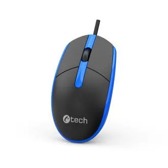 Mouse C-TECH WM-10, USB, 1200 DPI, negru - albastru Mouse C-TECH WM-10, USB, 1200 DPI, negru - albastru