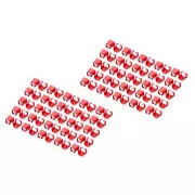 DIGITUS Clipuri de culoare pentru cablu Patch, pachet de 100, roșu
