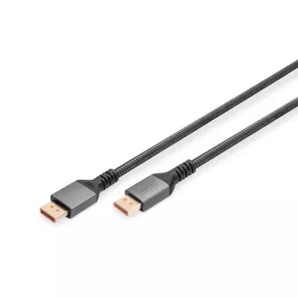 Cablu Digitus DP PREMIUM DP2.1 1m 16K@60Hz, UHD, 80Gbps, Alu