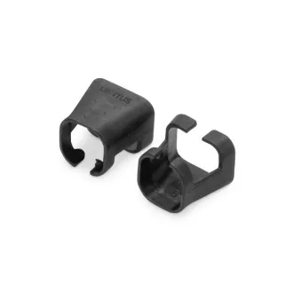 DIGITUS Clipuri de culoare pentru cablu Patch, pachet de 100, negru