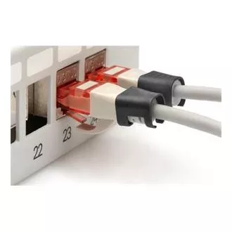 DIGITUS Clipuri de culoare pentru cablu Patch, pachet de 100, negru