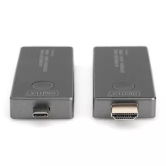 Set de extensie video wireless DIGITUS DS-55324 4K, 30 m (USB-C - HDMI) Set de extensie video wireless DIGITUS DS-55324 4K, 30 m (USB-C - HDMI)