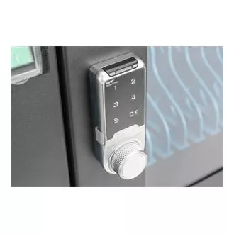 Cărucior de încărcare DIGITUS, 14", USB-C, blocare electronică cu PIN, 16 baze de încărcare, ventilator, 384 x 550 x 375 mm, negru Cărucior de încărcare DIGITUS, 14", USB-C, blocare electronică cu PIN, 16 baze de încărcare, ventilator, 384 x 550 x 375 mm, negru