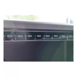 Cărucior de încărcare DIGITUS, 14", USB-C, blocare electronică cu PIN, 16 baze de încărcare, ventilator, 384 x 550 x 375 mm, negru Cărucior de încărcare DIGITUS, 14", USB-C, blocare electronică cu PIN, 16 baze de încărcare, ventilator, 384 x 550 x 375 mm, negru