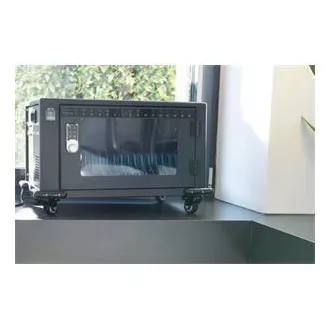 Cărucior de încărcare DIGITUS, 14", USB-C, blocare electronică cu PIN, 16 baze de încărcare, ventilator, 384 x 550 x 375 mm, negru Cărucior de încărcare DIGITUS, 14", USB-C, blocare electronică cu PIN, 16 baze de încărcare, ventilator, 384 x 550 x 375 mm, negru