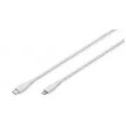 Cablu de încărcare din silicon Digitus USB-C, USB-A - USB-C 2m, USB 2.0, 60W, negru