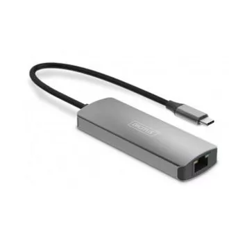 Set de extensie video DIGITUS, USB-C - HDMI, 4K/120Hz CAT6, 30 m