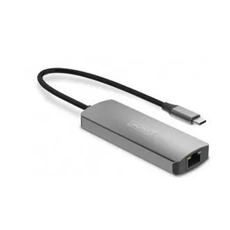 Set de extensie video DIGITUS, USB-C - HDMI, 4K/120Hz CAT6, 30 m
