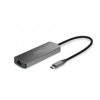 Set de extensie video DIGITUS, USB-C - HDMI, 4K/120Hz CAT6, 30 m