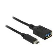 Adaptor Delock SuperSpeed USB (USB 3.1, Gen 1) USB Tip-C mascul > USB Tip A mamă 15 cm negru