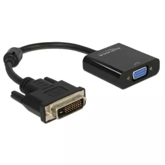 Adaptor Delock negru DVI-D 24+1 mascul > VGA mamă
