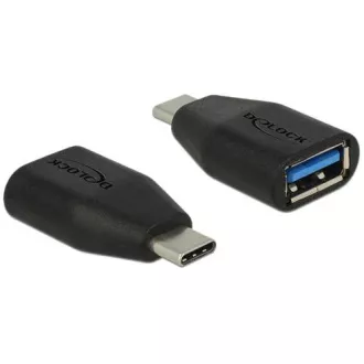 Adaptor Delock SuperSpeed USB 10 Gbps (USB 3.1 Gen 2) USB Type-C™ mascul > Tip-A mamă